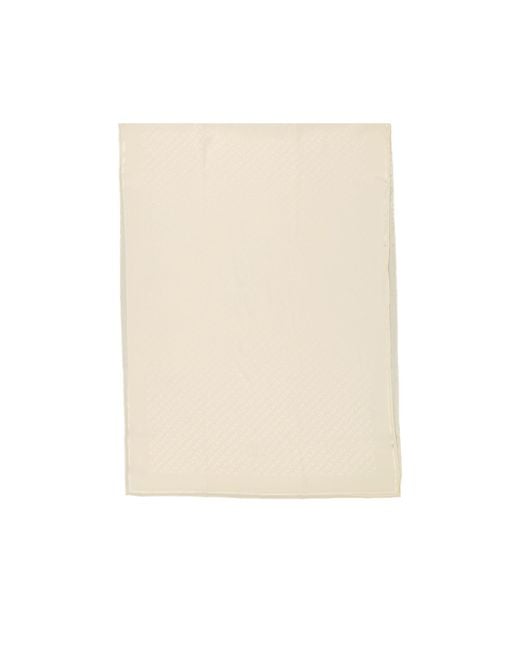 Givenchy White Logo Scarf