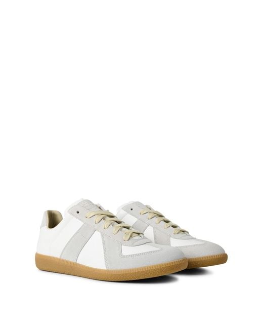 Maison Margiela White Low-Top Sneakers for men