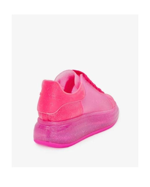 McQueen Pink Logo Sports Shoes