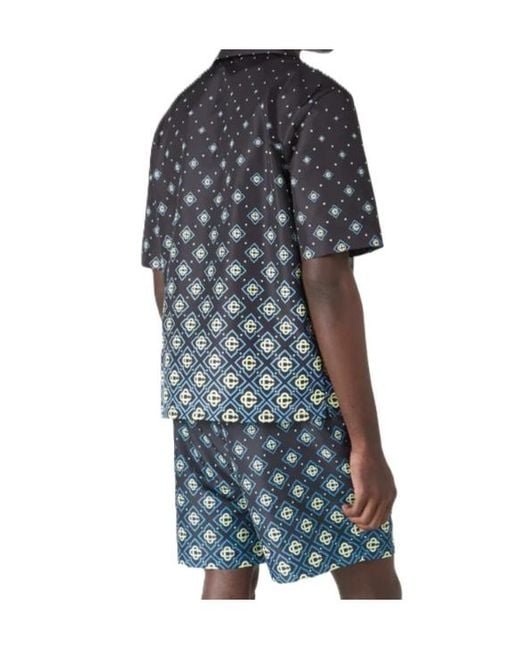 Casablanca Blue Degrade Monogram Swim Shorts for men