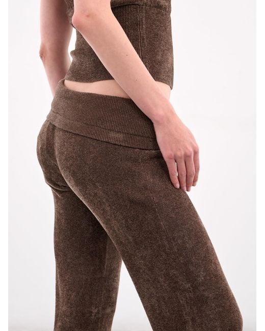 AYA MUSE Brown Knitte Trousers