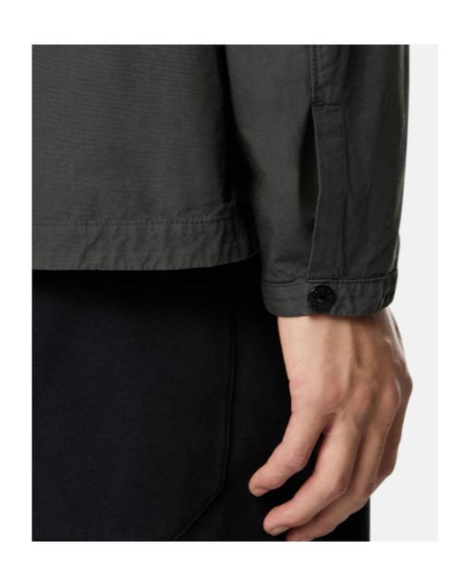 Stone Island Gray Compass-Badge Zip-Up Jacket for men
