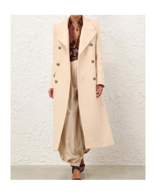 Zimmermann Natural Hypnotic Longline Coat