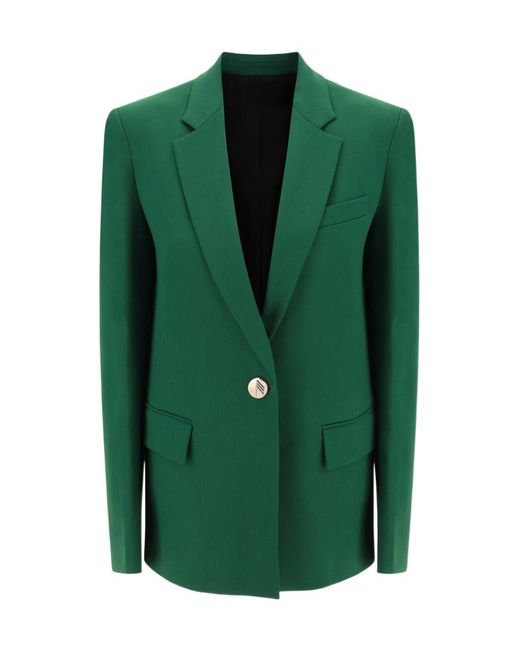 The Attico Green The Single-Breasted Blazer