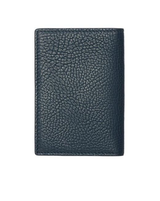 Burberry Blue B-Cut Leather Cardholder for men