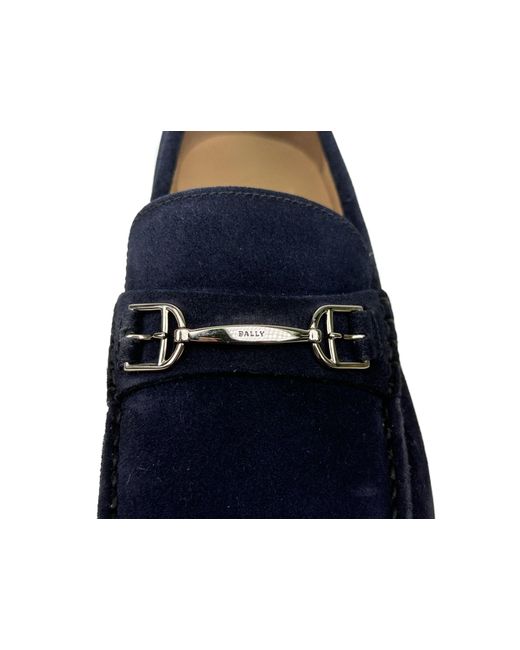 Bally Blue Logo Business Casual Shoes for men