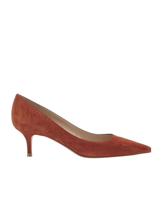 Gianvito Rossi Brown Pointed-Toe High Heels