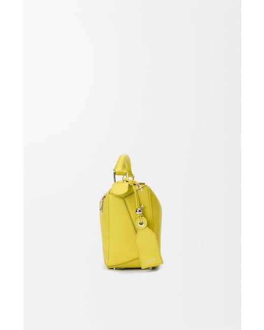 Loewe Yellow Small Featherlight Puzzle Bag