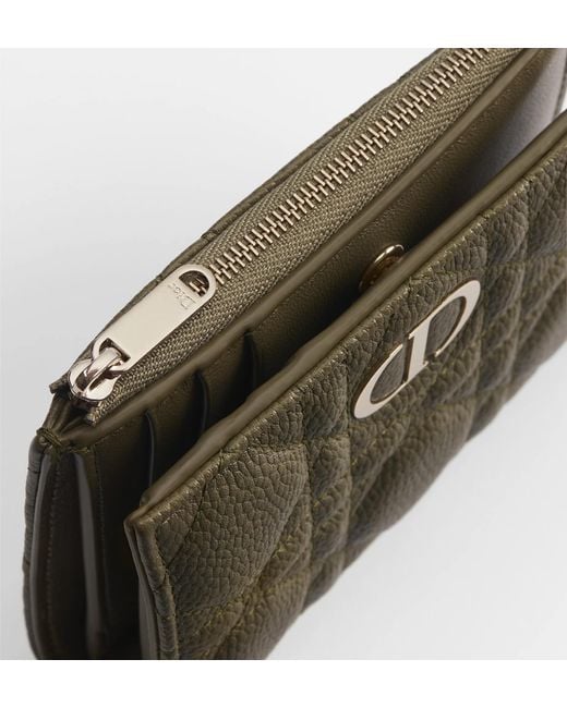 Dior Green Caro Dahlia Wallet