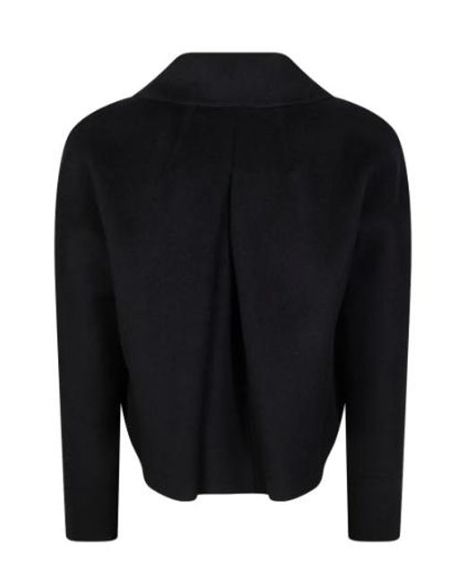 Max Mara Black Buttoned Pocket Jacket