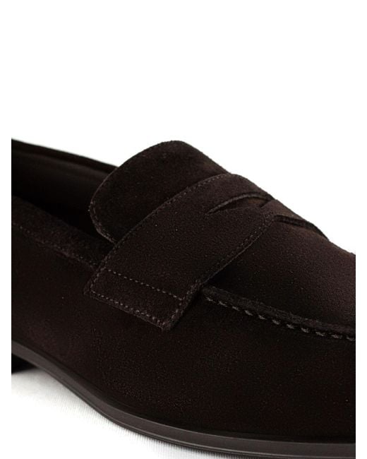 Doucal's Black Penny Loafers for men