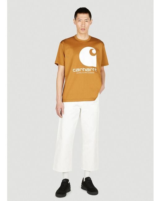 Junya Watanabe Metallic X Carhartt Printed T-Shirt for men