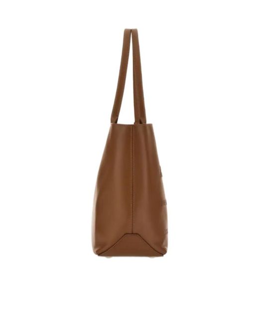 Hogan Brown Small Address Shopping Bag