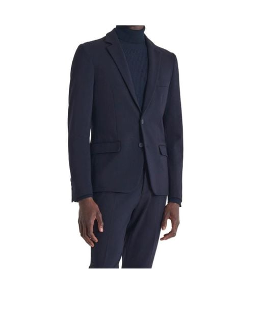 Antony Morato Men's Blue Super Slim Fit 'Ashe' Jacket