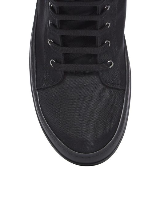 Rick Owens Black Lace-Up High-Top Casual Shoes for men