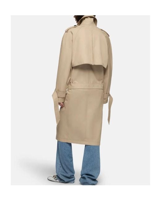 The Attico Natural The Double-Breasted Trench Coat