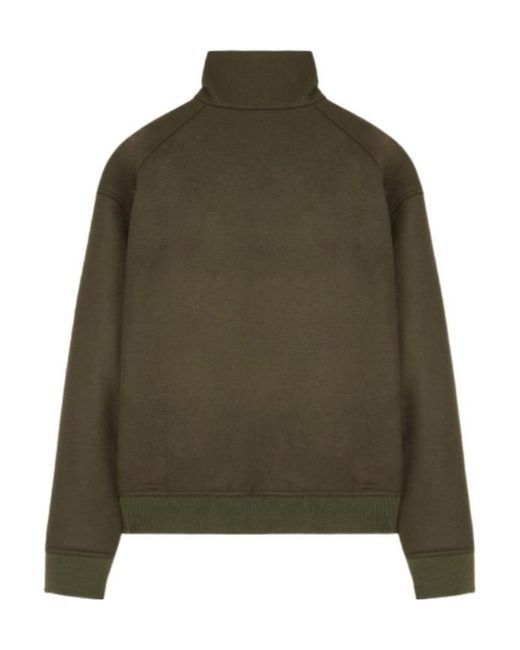 Jil Sander Green Quilted Zipper Jacket for men