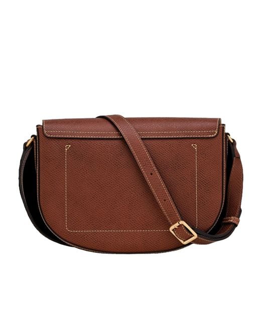 Longchamp Brown Medium Épure Leather Crossbody Bag