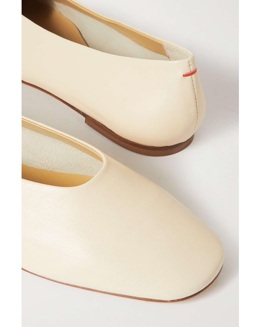 Aeyde Natural Kirsten Ballet Shoes