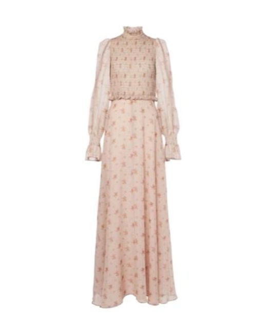 Blumarine Pink Silk Georgette Gown