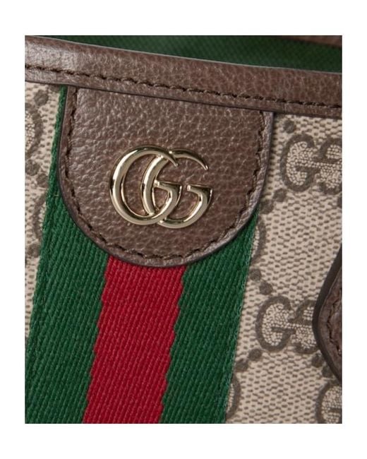 Gucci Brown Ophidia Small Tote Bag