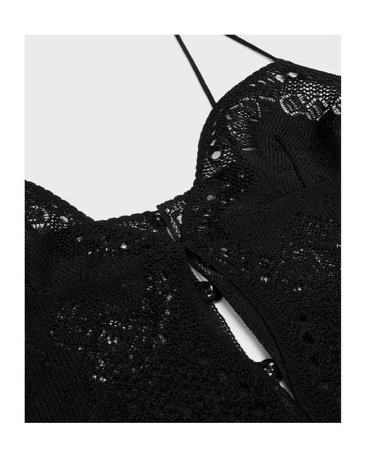 Céline Black Lingerie Bodysuit