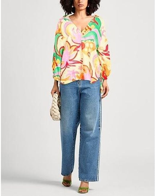 Marni Pink V-Neck Long-Sleeved Top