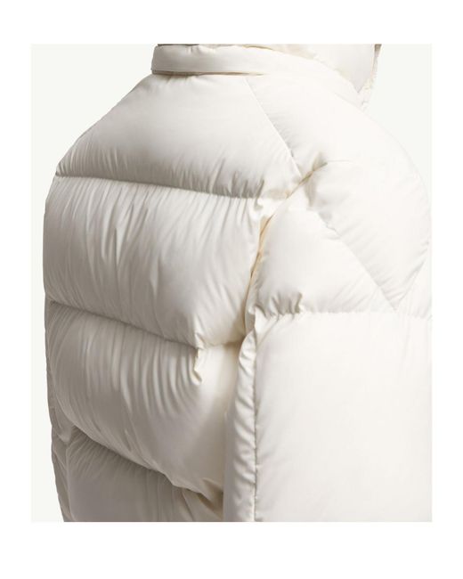 Moncler Gray Maya Hooded Short Down Jacket