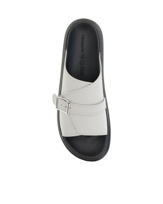 McQueen Multicolor Buckle-Fastening Leather Sandals for men