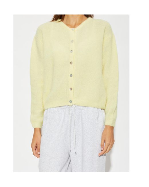American Vintage Yellow Long-Sleeve Cardigan