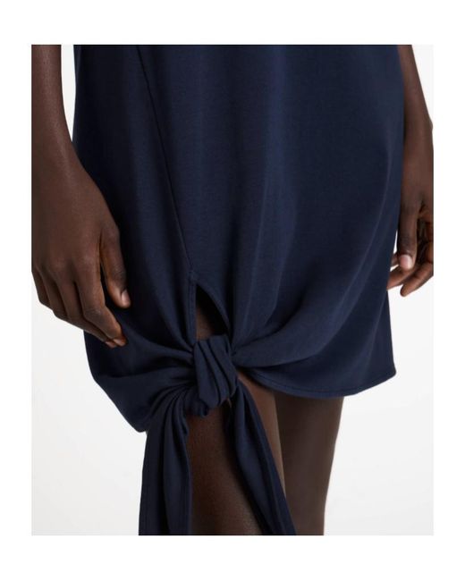 J.W. Anderson Blue Jw Anderson Knotted Hem Sleeveless Dress