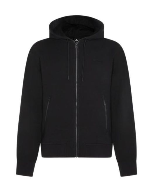 Mackage Black Zip-Up Drawstring Hoodie for men