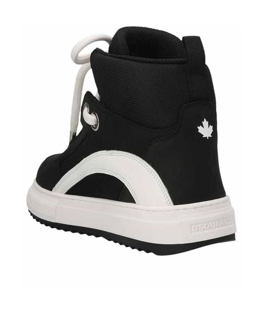 DSquared² Black Boogie High Top Sneakers for men