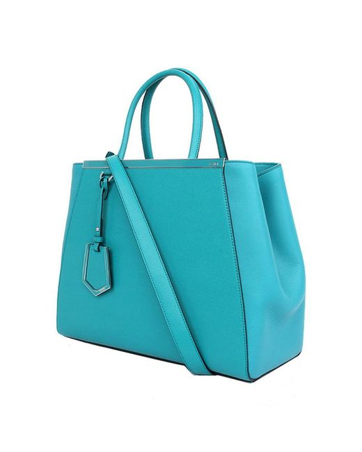 Fendi Blue Logo Handbag