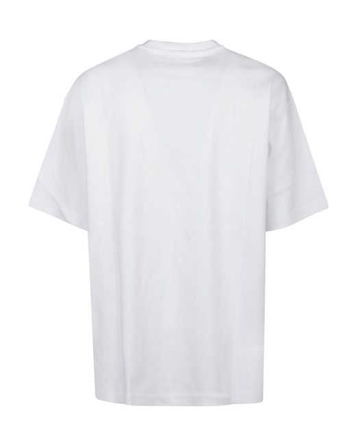 Versace Jeans Gray Logo-Print Cotton T-Shirt for men