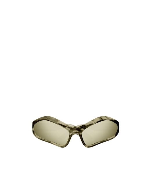 Balenciaga Metallic Eyewear Geometric Frame Sunglasses for men