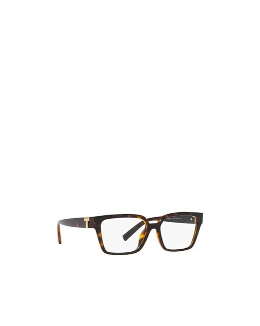 Tiffany & Co White Rectangle Frame Glasses