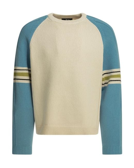 Stussy Red Stüssy Logo Sleeve Knitted Jumper for men
