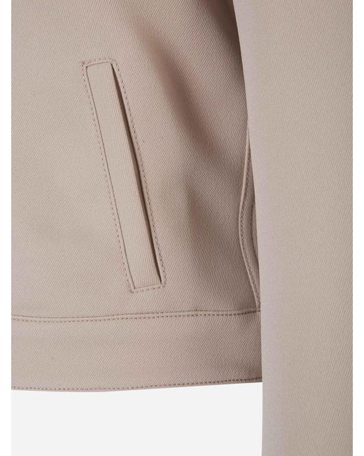 Courreges Natural Trucker Button-Fastening Twill Jacket