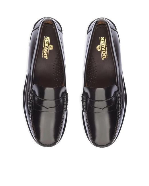 Sebago Black Round-Toe Loafers