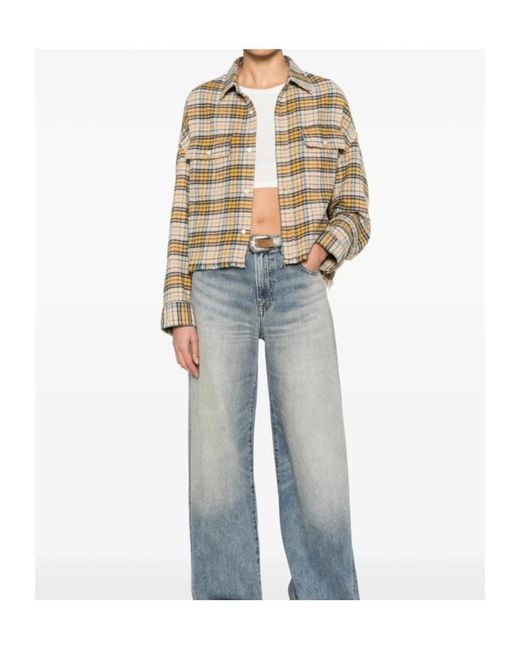 R13 Metallic Long Sleeve Shirt