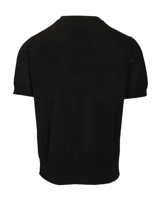 Vivienne Westwood Black Orb Embroidered Alex T-Shirt for men