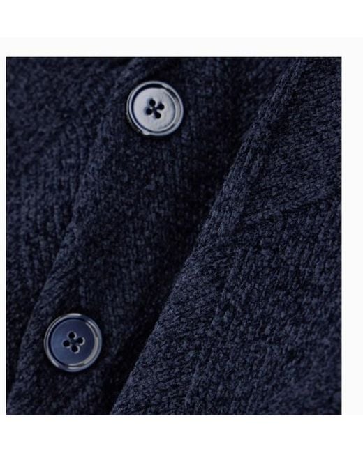 Emporio Armani Blue Cardigan for men