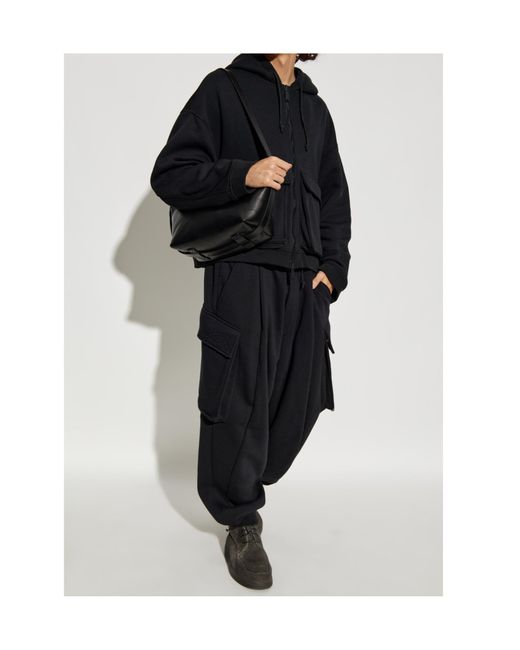 DSquared² Black Hooded Ribbed Jacket for men