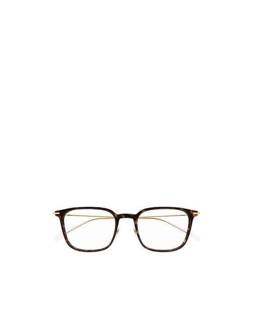 Montblanc White Eyewear Mb0100O Rectangular Glasses And Frames for men
