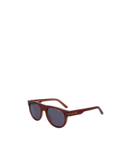 Nike Purple Crescent Iii Round Frame Sunglasses for men