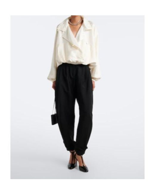 Rohe Black Wool And Mohair Balloon Pants