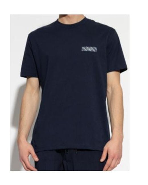Iceberg Blue Logo Plaque Crewneck T-Shirt for men