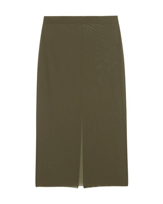 Frankie Shop Green Suva Sheer Skirt