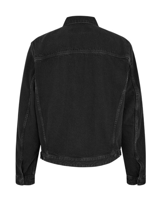 DSquared² Black Washeddenim Jacket for men